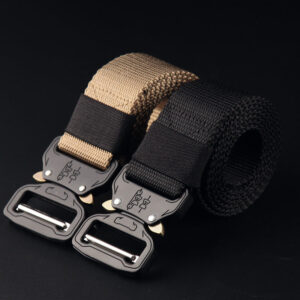 Men's Nylon Metal Buckle Outdoor Tactical Training Belt