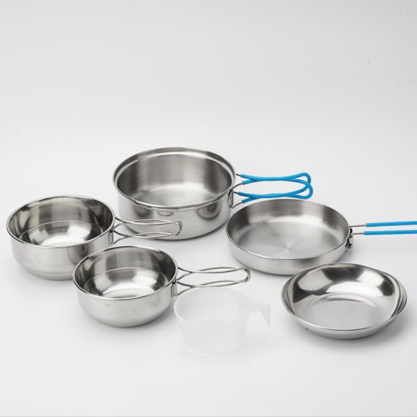 Camping Cookware Compact Pots and Pans Set - Image 4