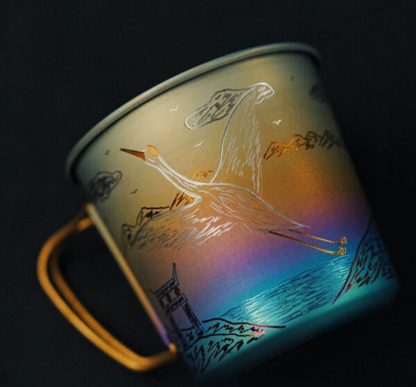 Anodized Ultra-Light Titanium Camping Mug - Image 4