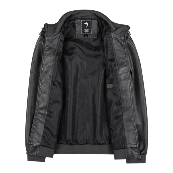 Espnman Men's Leather Motorcycle Jacket - Image 5