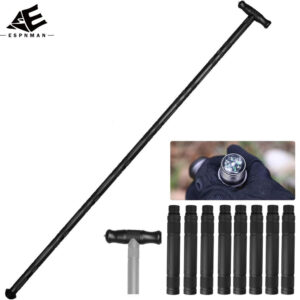 Hiking Stick with Compass and Whistle 16 in 1