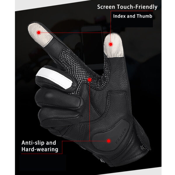Motorcycle Leather Gloves For All Seasons - Image 4