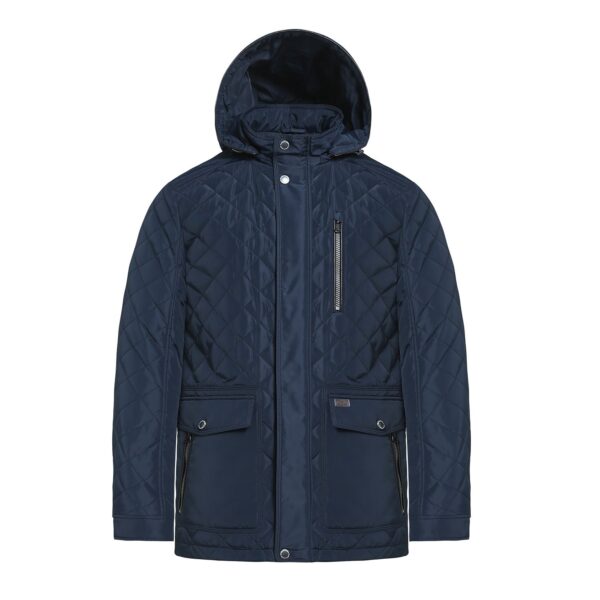 Quilted Casual Flap Pocket Jacket - Image 4