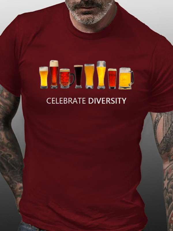 Celebrate Diversity Beer Funny Shirts & Tops - Image 3