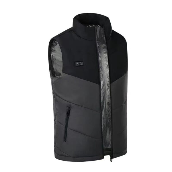 Men's Fleece Heated Vest 7.4V Lightweight Insulated Electric Vest (Battery Pack Excluded) - Image 7