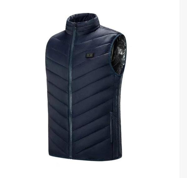 Men's Fleece Heated Vest 7.4V Lightweight Insulated Electric Vest (Battery Pack Excluded) - Image 5