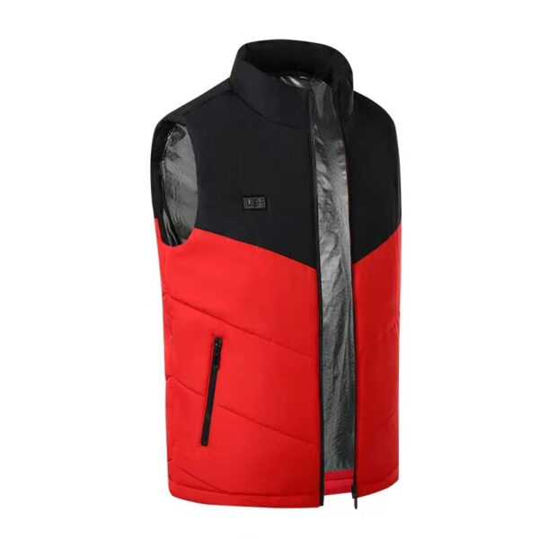 Men's Fleece Heated Vest 7.4V Lightweight Insulated Electric Vest (Battery Pack Excluded) - Image 9
