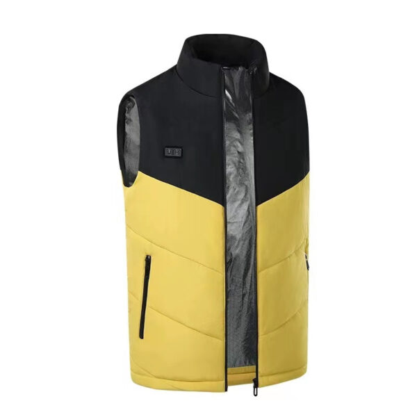 Men's Fleece Heated Vest 7.4V Lightweight Insulated Electric Vest (Battery Pack Excluded) - Image 8