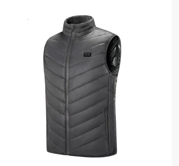 Men's Fleece Heated Vest 7.4V Lightweight Insulated Electric Vest (Battery Pack Excluded) - Image 6