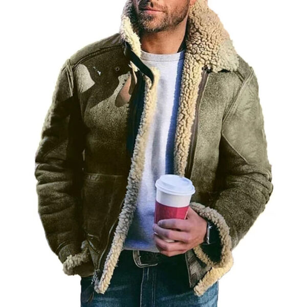 Men's Winter Warm Pocket Fleece Jacket - Image 6