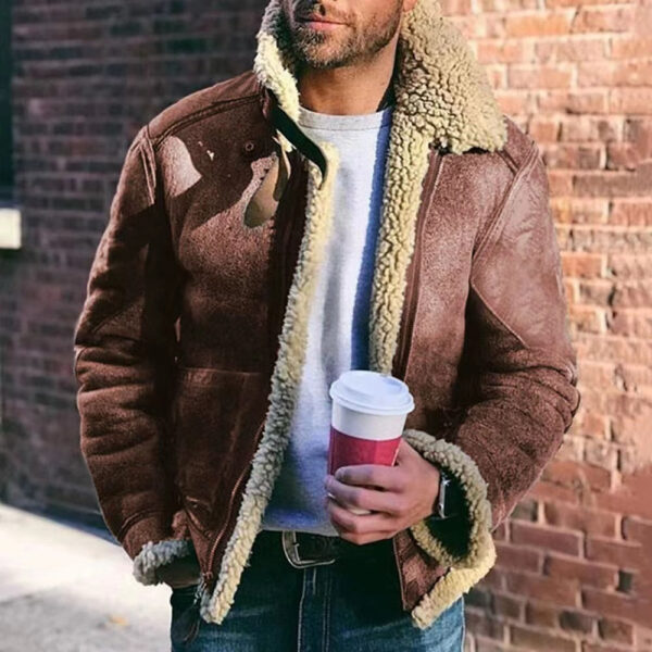Men's Winter Warm Pocket Fleece Jacket - Image 5