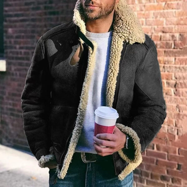 Men's Winter Warm Pocket Fleece Jacket - Image 7