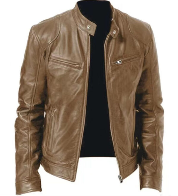 Moto Leather Jacket - Image 3