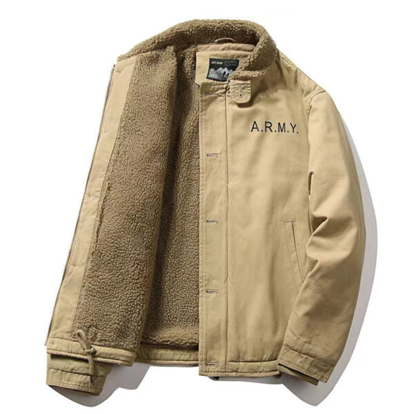 Men's Autumn & Winter Outdoor Casual Checked Hooded Jacket - Image 2