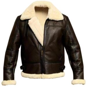 Men's Outdoor Vintage Thick Fleece PU Jacket