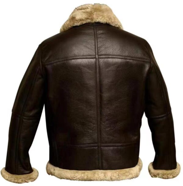 Men's Outdoor Vintage Thick Fleece PU Jacket - Image 5