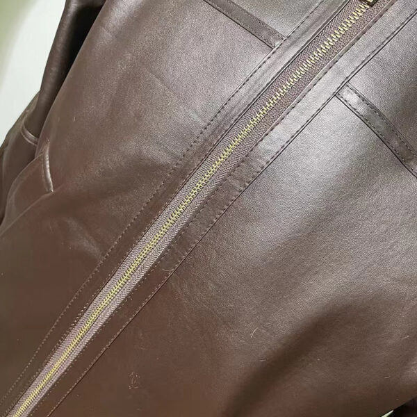 Men's Outdoor Vintage Thick Fleece PU Jacket - Image 9