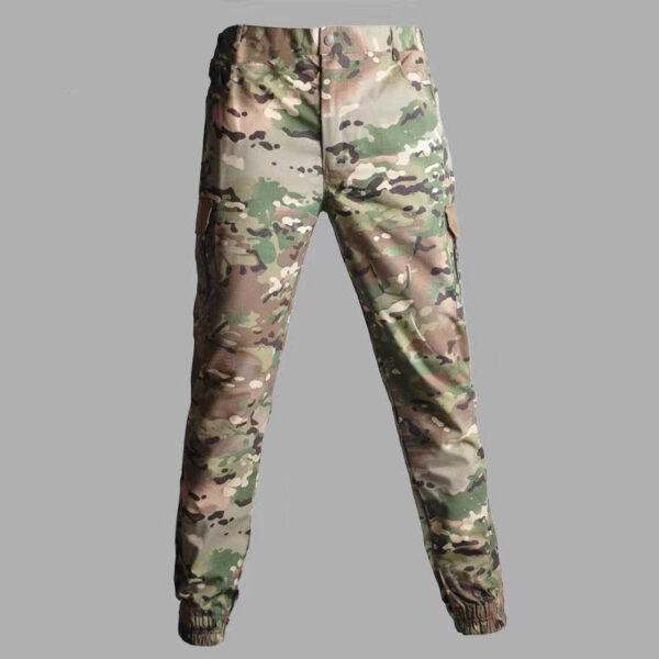 Tapered Cargo Pants for Men, Camo Joggers Lightweight Ripstop BDU Combat Hiking Hunting Tactical Pants - Image 5