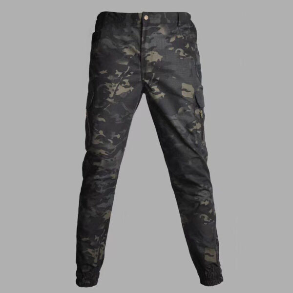 Tapered Cargo Pants for Men, Camo Joggers Lightweight Ripstop BDU Combat Hiking Hunting Tactical Pants - Image 6