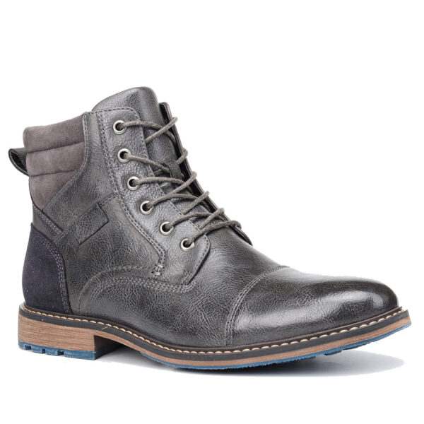 Urban Lace-up Motorcycle Boots - Image 2