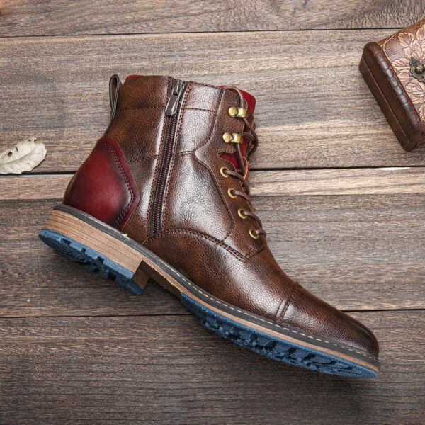 Urban Vintage Motorcycle Boots - Image 5