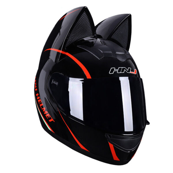 Women Cat Ears Motorcycle Helmet - Image 4