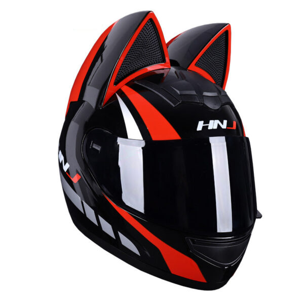 Women Cat Ears Motorcycle Helmet - Image 5
