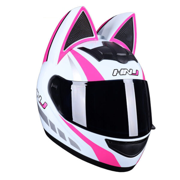 Women Cat Ears Motorcycle Helmet - Image 3
