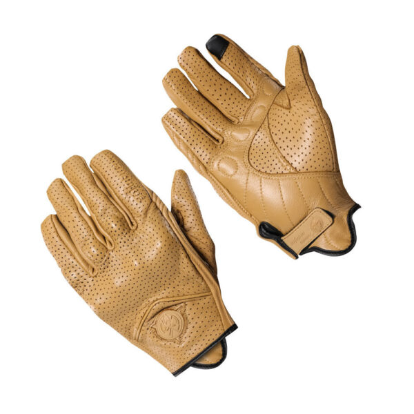 Short Cuff Motorcycle Leather Gloves - Image 5