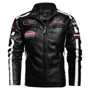 Racing Style Motorcycle Leather Jacket