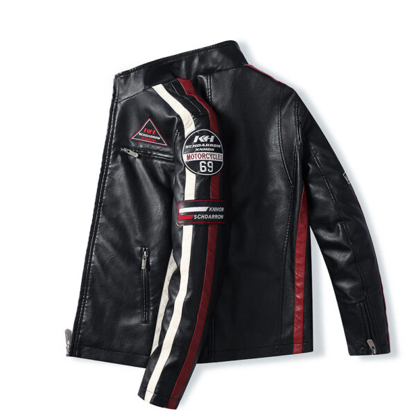 Racing Style Motorcycle Leather Jacket - Image 3
