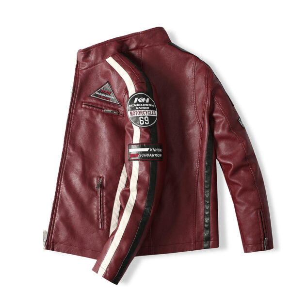 Racing Style Motorcycle Leather Jacket - Image 6
