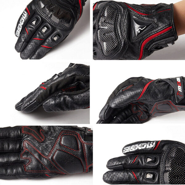 Motorcycle Racing Summer Leather Gloves - Image 7