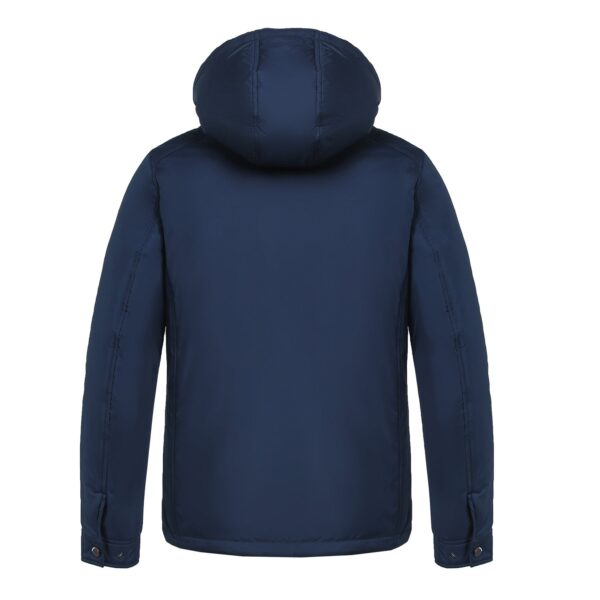 Detachable-hooded Ultra Warm Embroidered Logo Parka - Image 2