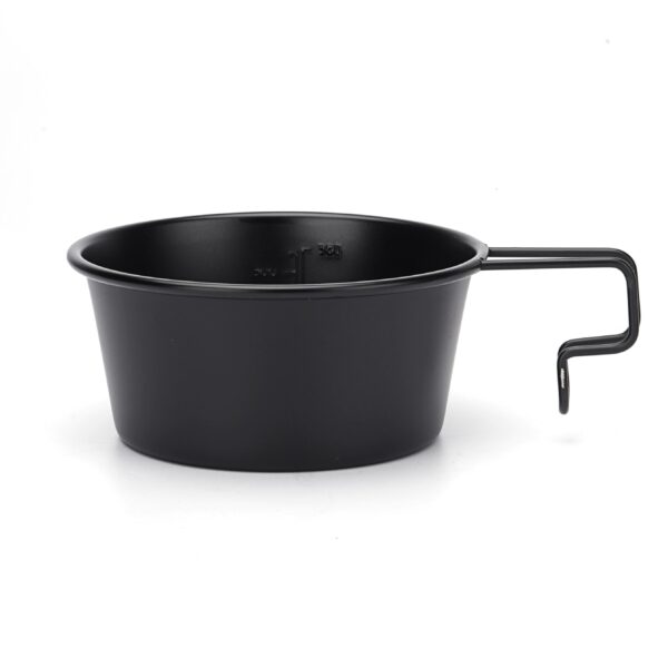 Outdoor Folding Wire Handle Camping Bowl Set Black - Image 2
