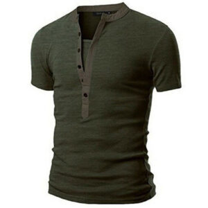 Men's Outdoor Henley Tactical Short Sleeve T-Shirt