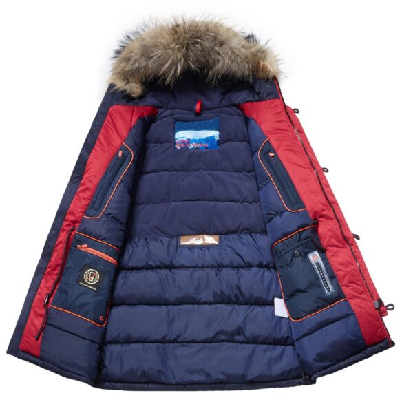 Functional Winter Hooded Parka With Built-in Thermometer(Regular&Plus Size) - Image 5