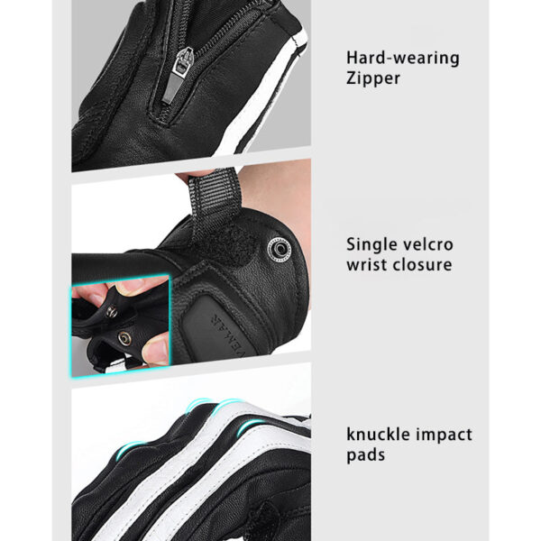 Motorcycle Leather Gloves For All Seasons - Image 3