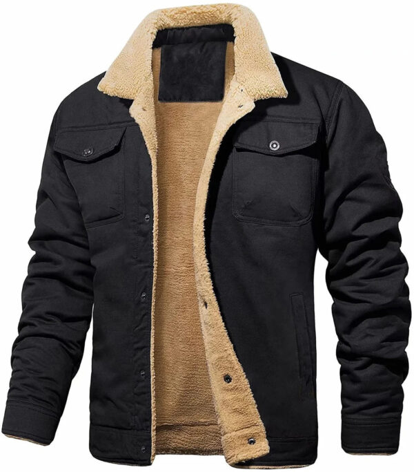Men's Coats and Jackets Cutler Bomber Jacket Winter Outdoor Work Fluffy Jacket