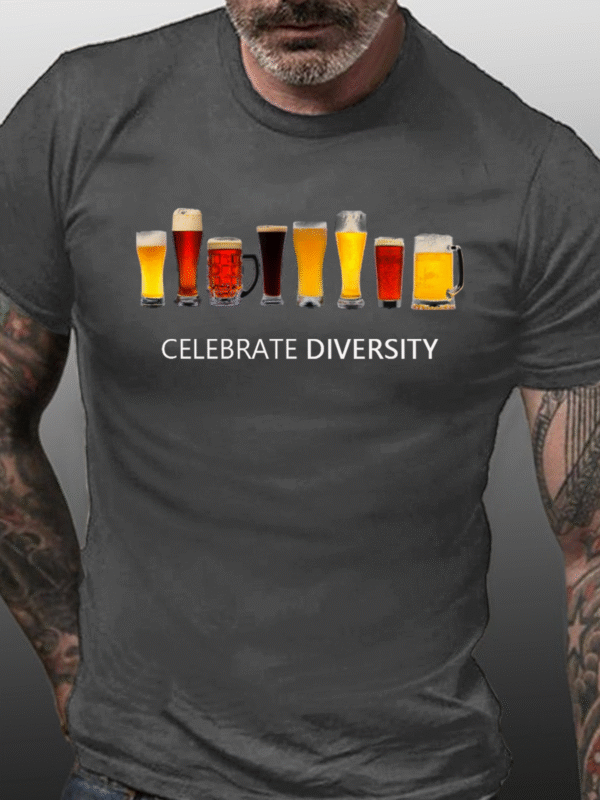 Celebrate Diversity Beer Funny Shirts & Tops - Image 4