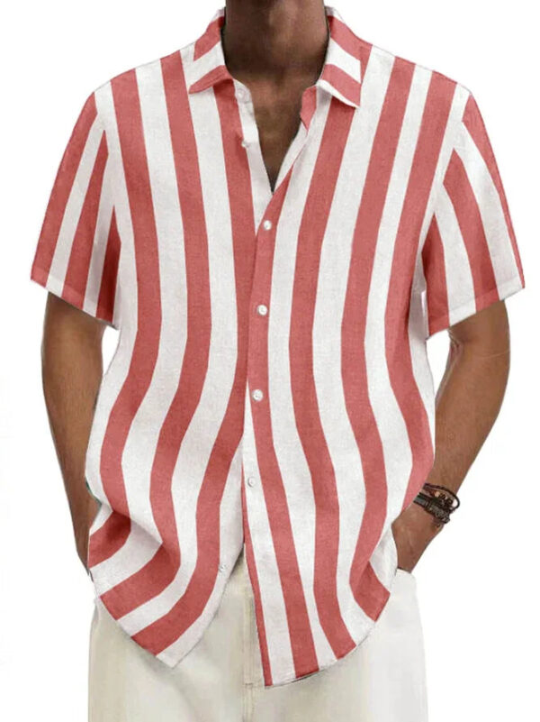 Basic Series Cotton-Blend Striped Shirts & Tops - Image 6