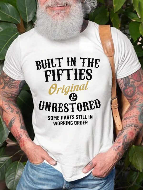 Built In The Fifties 50s Original Unrestored Printed T-Shirts & Tops - Image 4
