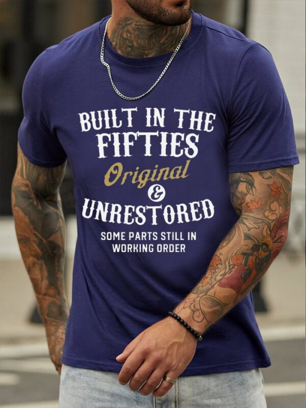 Built In The Fifties 50s Original Unrestored Printed T-Shirts & Tops - Image 3