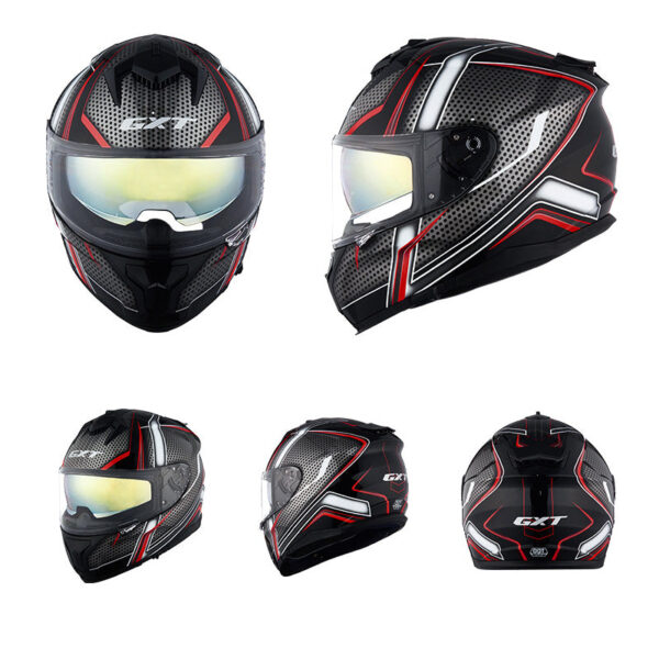 Full Face Racing Helmet Dual Visors Carbon Motorcycle Helmet - Image 9