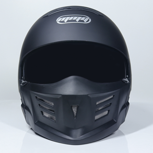 MMG Full Face Motorcycle Helmet DOT - Gloss White - Image 3
