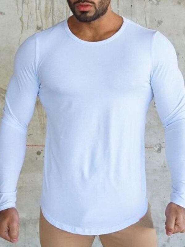 Cotton Crew Neck Plain Shirts & Tops - Image 6