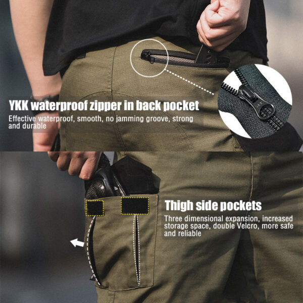 Men's Urban Cargo Pants Waterproof Ripstop Tactical Pants - Image 5