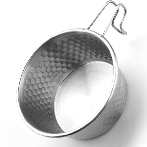 Folding Wire Handle Outdoor Camping Bowl - Image 8