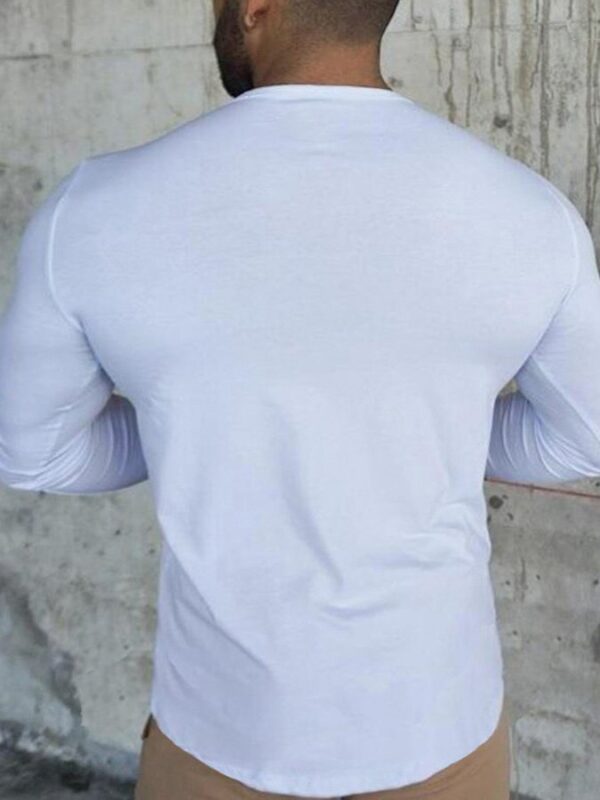 Cotton Crew Neck Plain Shirts & Tops - Image 4