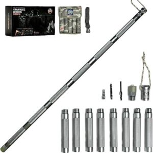 Hiking Tactical Stick Walking Staff 15 in 1
